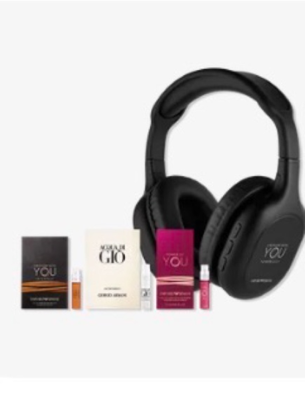Emporio Armani Over-Ear Headphones in Black
